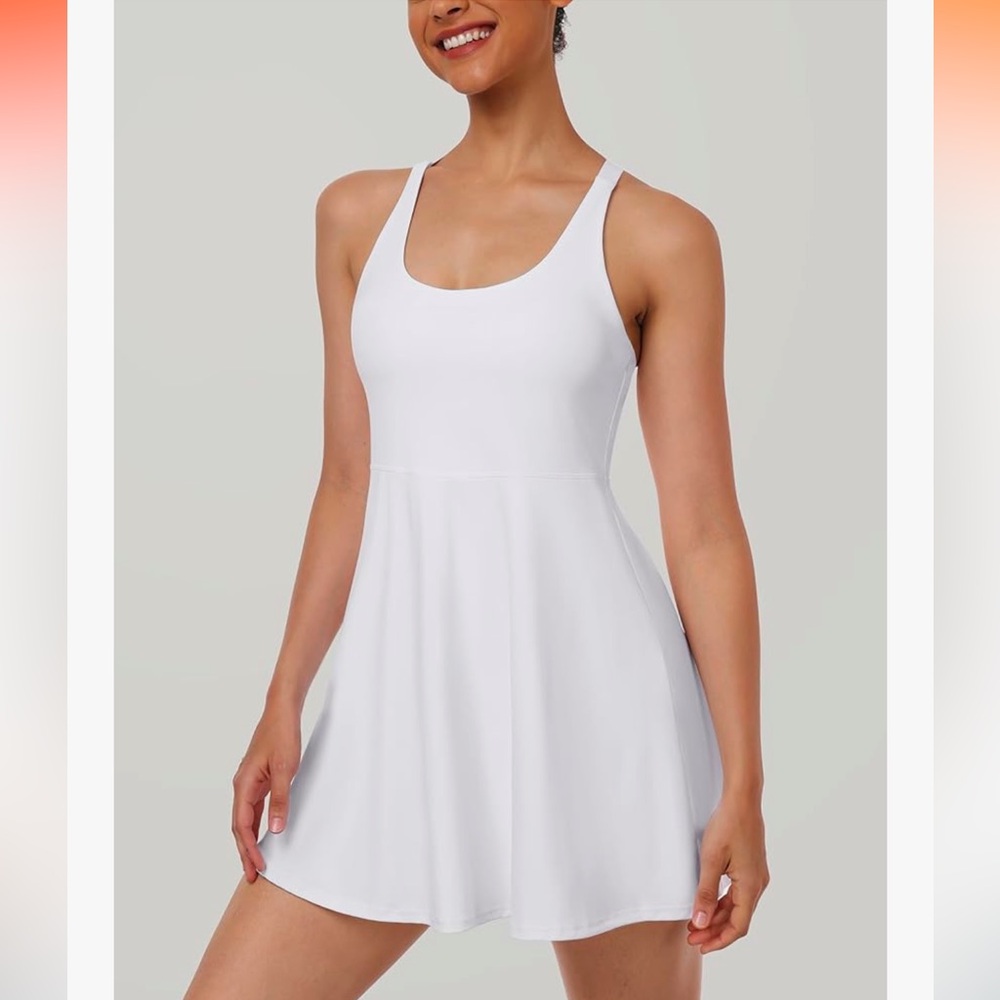 Heathyoga Womens Tennis Dress with Shorts Underneath